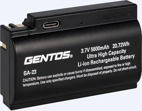 GENTOS(ジェントス) LED ヘッドライト USB充電式 【明るさ550~1500ルーメン/実用点灯7~15時間/後部認識灯】 専用充電池または単3形電池4本 (別売り) 使用 Gシリーズ GH-201RG/GH-203RG/GH-280RG/GH-300RG/GA-22/GA-23