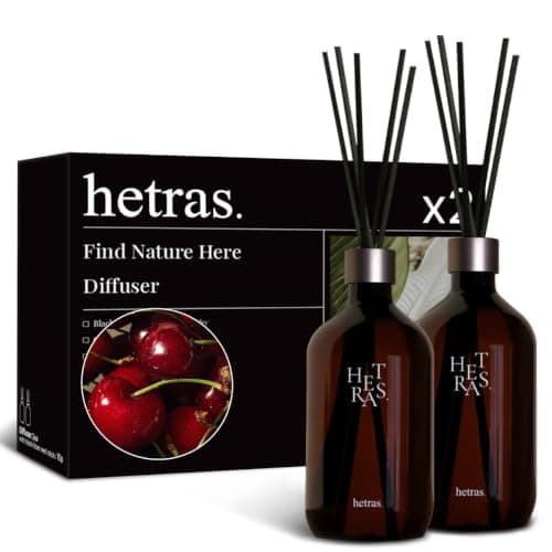 【公式】hetras ヘトラス プレミアム 大容量 ディフューザー Black Cherry ブラックチェリー 果物の香り500ml 2ea 2個入り セット ルームフレグランス リードディフューザー アロマディフューザー 香り インテリア