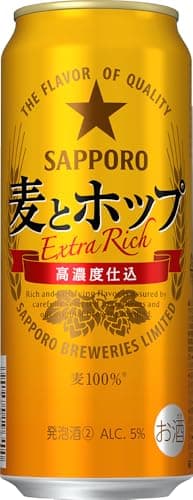 サッポロ 麦とホップ [新ジャンル 発泡酒 500ml×24本 ]