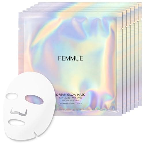 FEMMUE (ファミュ) ドリームグロウマスク RR [キメ・透明感] フェイスパック フェイスマスク 個包装 保湿 日本正規品 32mL × 6枚入り