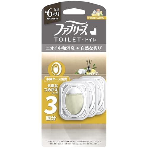 ファブリーズ トイレ用消臭・芳香剤 シトラス&オレンジブロッサムの香り お得な詰め替えパック 6.3mL×3個
