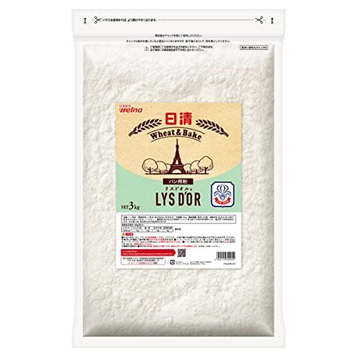 日清 リスドオル LYSDOR チャック付 1個 3kg パン専用 強力粉 小麦粉 麦芽粉末 フランスパン クロワッサン デニッシュ