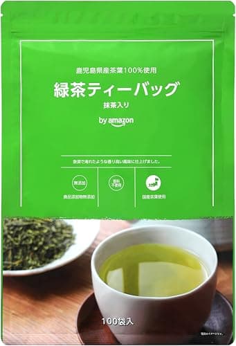 by Amazon 緑茶ティーバッグ 1.8g×100袋 大容量