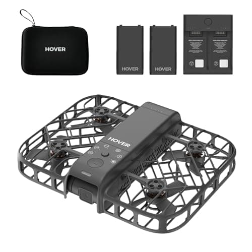 HOVERAir X1 Smart ドローン カメラ付き 100g未満 免許不要 ホバーエアー AI飛行カメラ 自動帰還 HDR動画撮影 室内外（黒）