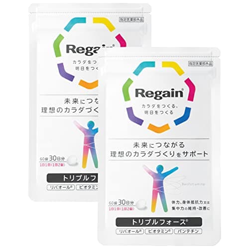 リゲイン トリプルフォース 2袋（60日分） [ 公式 糖化 リバオール ビオタミン パンテチン 健康 ヘルスケア 指定医薬部外品 ] （60錠 ×2袋)