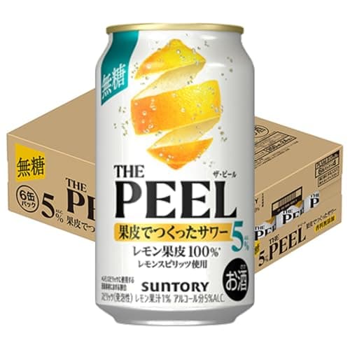 THE PEEL ザ・ピール レモン 350ml 24本 [6缶×4 サントリー チューハイ 無糖]