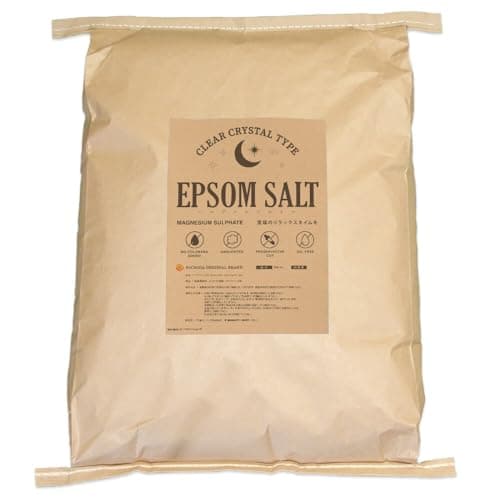 NICHIGA(ニチガ) エプソムソルト EPSOM SALT 〈Clear Crystal Type〉24kg 無香料・無着色・防腐剤カット・オイルフリー TK7 -HKO