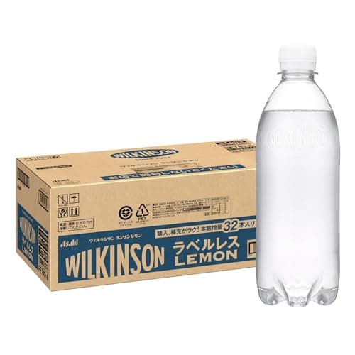ウィルキンソン アサヒ飲料 タンサン レモン ラベルレス 500ml×32本 [炭酸水]
