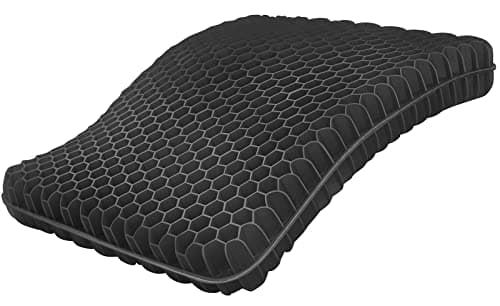 チチロバ(Titiroba) ゲルクッション 極厚 6cm 座布団 ハニカム構造 椅子 洗えるカバー2枚付(夏・冬用) 約42×37×6cm ブラック