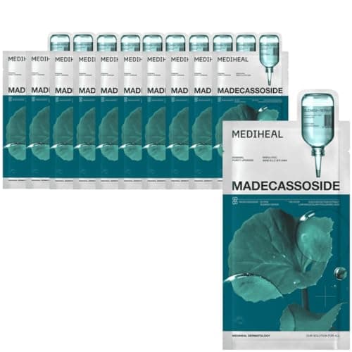 MEDIHEAL OFFICIAL(メディヒール) マデカッソシドエッセンシャルマスク 10枚 Madecassoside Essential Mask 10P 肌荒れ防止 保湿 美容液たっぷり しっとり 水分 スキンケア シートマスク フェイスマスク フェイスパック