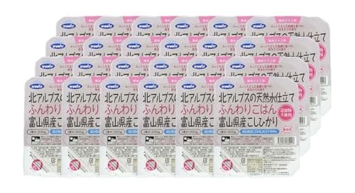 ウーケ【パックご飯】ふんわりごはん 富山県産コシヒカリ (200g×3食)×8個