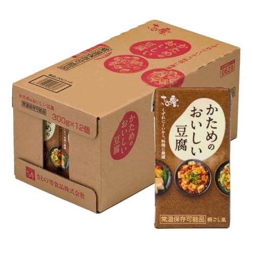 さとの雪 かためのおいしい豆腐 300g×12個 料理向き 常温保存可能 長期保存 ギフト 保存料不使用