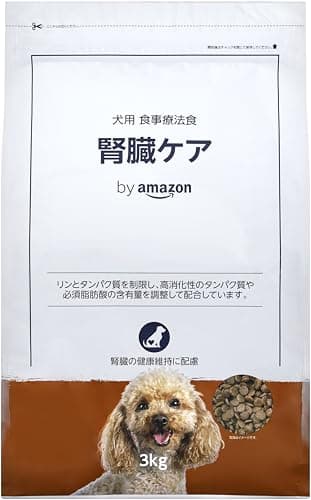 by Amazon 犬用食事療法食 腎臓ケア 3kg ドッグフード 小型犬から 子犬 成犬 シニア ドックフード