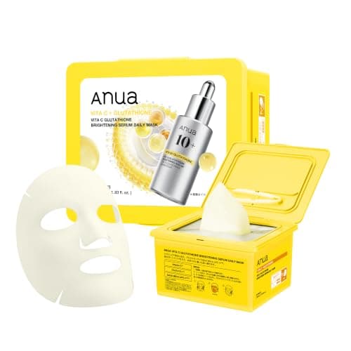 ANUA(アヌア) ビタC グルタチオンセラム デイリーマスクパック(30枚入り) フェイスマスク スキンケア【公式・正規品】