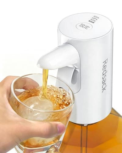 電動ウイスキーポンプ ディスペンサー 30ml・45ml・60ml定量&無定量 自動停止 ウィスキー/清酒/焼酎/ハイボール用 5L・4L・2.7L