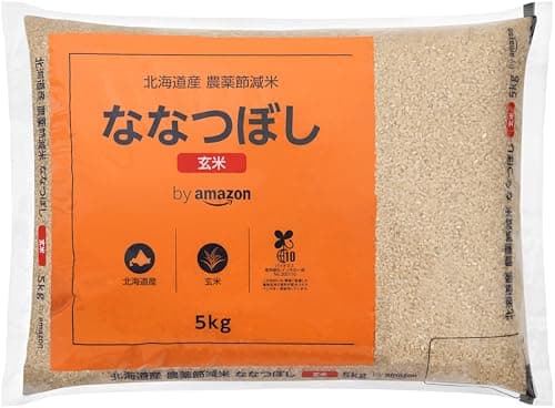 by Amazon 北海道産 ななつぼし 玄米 5kg 農薬節減米 令和7年産