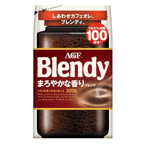 AGF(エージーエフ) ブレンディ まろやかな香りブレンド袋 200g 【 インスタントコーヒー 】【 水に溶けるコーヒー 】【 カフェオレ 好きに 】【 詰め替え 】
