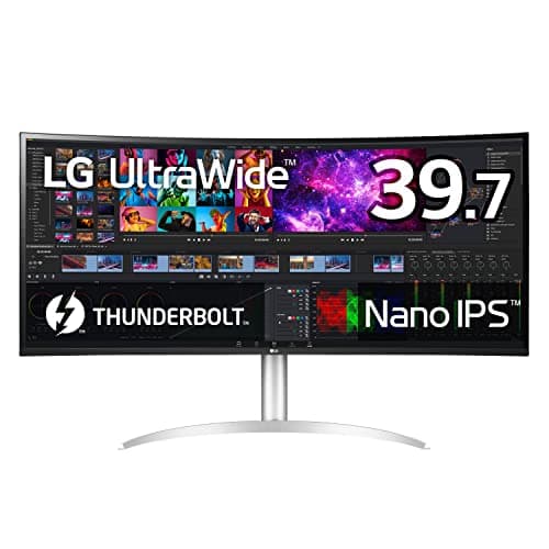 【VGP2024 金賞】LG モニター ディスプレイ 40WP95C-W 39.7インチ/5K2K 曲面型ウルトラワイド(5120×2160)/Nano IPS/DCI-P3 98%/HDR/Thunderbolt4, HDMI×2, DP/スピーカー/高さ調節、スイベル/3年安心・無輝点保証