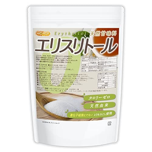 NICHIGA(ニチガ) 天然甘味料 エリスリトール 1kg カロリーゼロ 遺伝子組換えでない とうもろこし使用 天然由来 希少糖 糖質制限 [01]