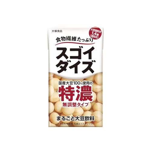スゴイダイズ 大塚食品 無調整タイプ特濃 125ml×24本 常温保存可能 まるごと大豆飲料