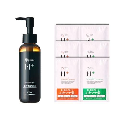 DRH+ ヘマチン原液+シャントリお試し3回分 洗い流すトリートメント 傷んだ髪のダメージケア ハリコシ 髪の美容原液 100ml シリアルナンバー付