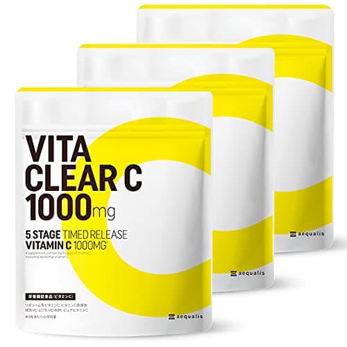 【3袋セット】ビタクリアC 高濃度 ビタミンC サプリメント 1,000mg配合 リポソームビタミンC 国内製造