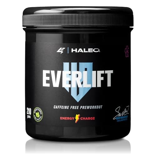 HALEO プレワークアウト ノンカフェイン EVERLIFT(エバーリフト) 計9種成分配合 エナジーチャージ(ブライトシトラス)風味 210g