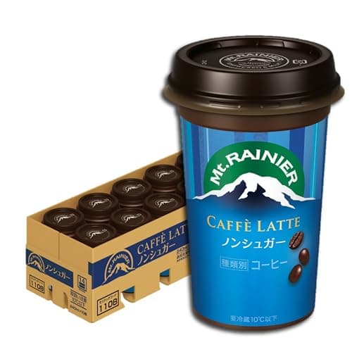 森永乳業 マウントレーニア カフェラッテ ノンシュガー 1ケース(10本) | Mt.RAINIER コーヒー カフェラテ ドリンク 珈琲 飲料 【クール便】