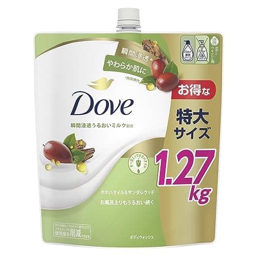 Dove (ダヴ) ボディーソープ 大容量 詰め替え 1270g ホホバオイル&サンダルウッド