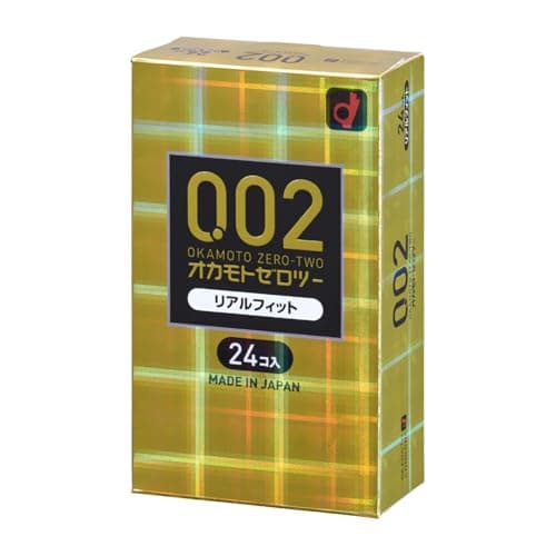 オカモトコンドームズ OKAMOTO ゼロツー 0.02ミリ ポリウレタン (PU) リアルフィット 24個入り