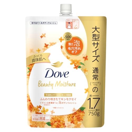 Dove(ダヴ) ボディーソープ キンモクセイ (泡ボディウォッシュ) 詰め替え 750g
