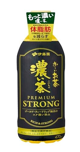 伊藤園 おーいお茶 濃い茶 プレミアム ストロング 470ml×24本 [ 機能性表示食品 ] ペットボトル プレスト