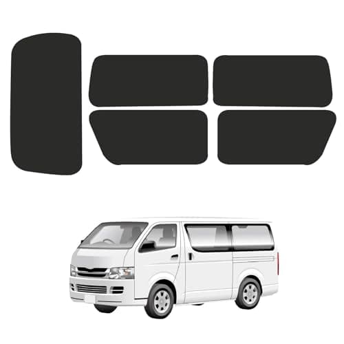 セイワ(SEIWA) 車種専用用品 カーテン トヨタ ハイエース200系専用 5枚セットマグネットカーテン IMP203 ブラック 遮蔽率99.8% 遮光3級生地使用 カー用品 車中泊 サンシェード