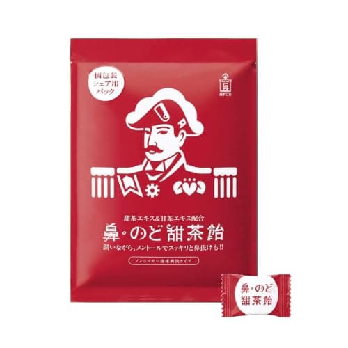 森下仁丹 鼻・のど甜茶飴 個包装 シェア用パック 217g×1袋