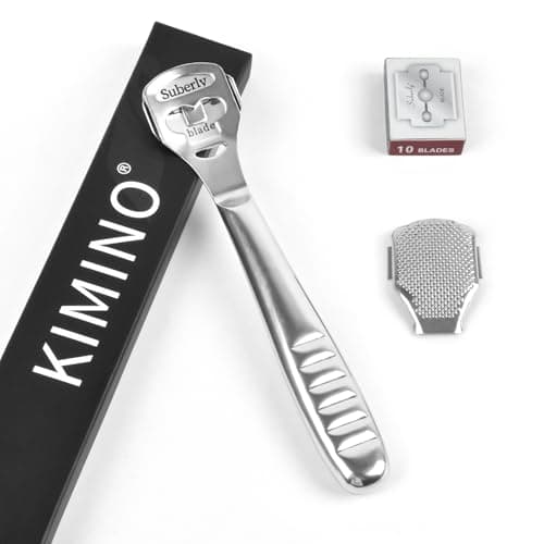 KIMINO 角質削り・魚の目 カッター【脚美人はじめ】角質取り 足 かかと 角質ケア 踵 足裏 魚の目/タコ/角質除去 【替刃10枚付き】