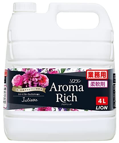 【業務用 大容量】 ソフラン アロマリッチ ジュリエット 4L スイートフローラルアロマの香り 液体 柔軟剤 詰め替え 防臭 抗菌 高残香