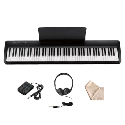 カワイ 電子ピアノ 88鍵盤 ES60AB【ヘッドホン・ペダル付】 本格ハンマーアクション 軽量11kg ポータブル キーボード