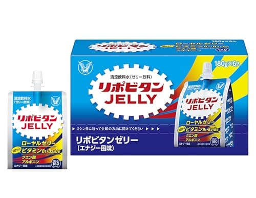 リポビタンゼリーc 180g×6個 大正製薬 熱中症対策に エナジー風味 栄養摂取 ビタミンB群 マルトデキストリン アルギニン ローヤルゼリー クエン酸 180kcal