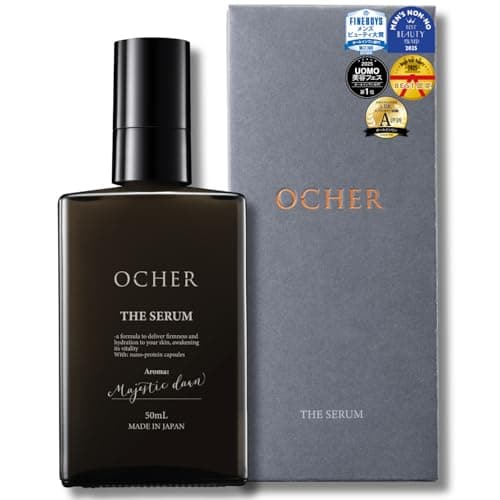 【メンズコスメ賞5冠】 OCHER (オーカー) 皮膚科学に基づく高機能オールインワン化粧水 メンズ スキンケア 【1本で整う】 エイジングケア テカリ べたつき 皮脂 肌荒れ 高保湿 オールインワン美容液 オーカー ザ セラム 50mL