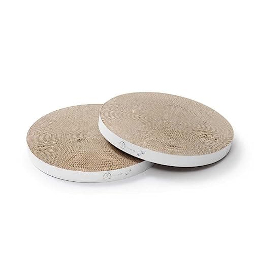 by Amazon 猫壱 爪とぎ バリバリボウルXL 交換用つめとぎ2個パック ホログラムホワイト