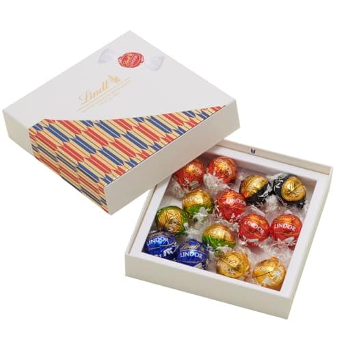 リンツ (Lindt) チョコレート リンドール ジャパンコレクション ボックス 14個入 富士 ホワイトデー お返し ギフト 手提げ袋付き ショッピングバッグS付