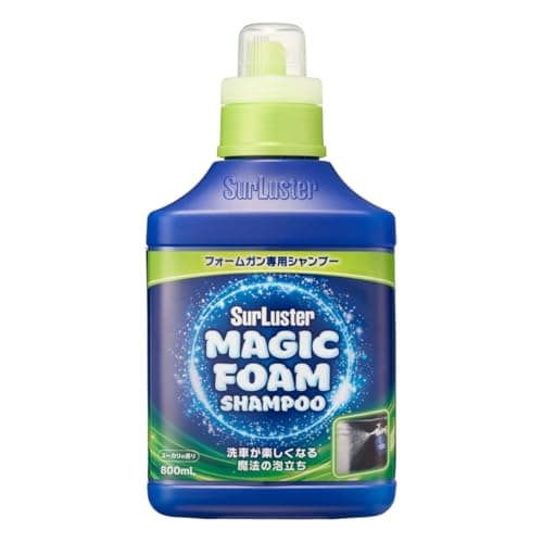 SurLuster(シュアラスター) マジックフォーム シャンプー 【フォームガン専用シャンプー】800mL 高圧洗浄機 洗車 中性 泡立ち 全塗装色対応 コーティング車対応 車 ボディ タイヤ ノーコンパウンド ユーカリの香り S-160