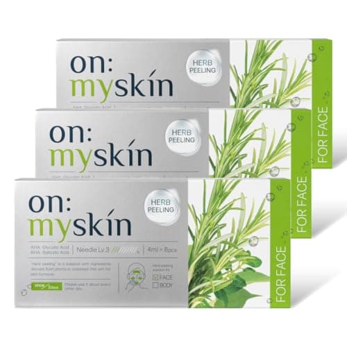 【公式】on:myskin ハーブピーリング for face 3箱セット│自宅でハーブピーリング マイクロニードル 毛穴 サロン級美容 韓国化粧品研究機関共同開発 オンマイスキン