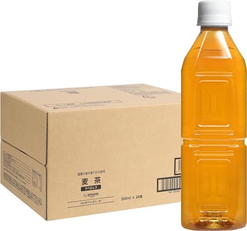 by Amazon ラベルレス 六条麦茶 500ml ×24本 ノンカフェイン