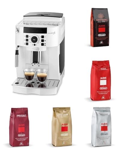 De'Longhi (デロンギ) 全自動コーヒーマシン マグニフィカS ECAM22112W コーヒー豆セット