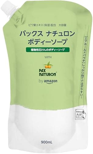 by Amazon 大容量 パックス ナチュロン ボディーソープ 泡タイプ 詰替用 900mL