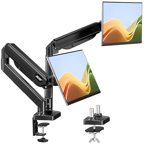 Acer モニターアーム デュアル 2画面【17 24 27 32インチ】PC Monitor Arm Dual 耐荷重各2.2～9kg