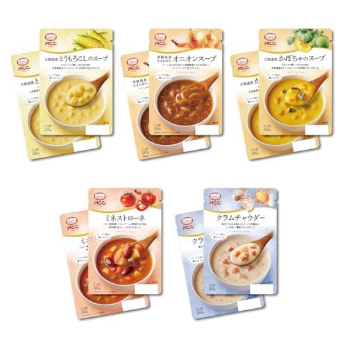MCC モーニングスープ 売れ筋 5種 セット (160g x 各2個 計10個)