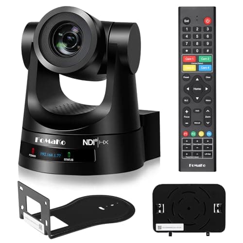 FoMaKo NDI|HX3 PTZカメラ 20倍光学ズーム AI自動追尾 HDMI/3G-SDI/IP出力 POE|FMK20SDI Pro