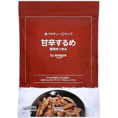 by Amazon 甘辛するめ 140g 一口サイズ チャック付き